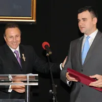 Pesedistul Gheorghe Nichita și mai nou useristul Marius Bodea. Imagine de arhivă.