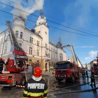 Incendiu la CJ Suceava. Sursă imagine: Facebook ISU Suceava