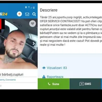 nterlopul Glonț era și escortă activă pentru femei și bărbați Foto: replicaonline.ro