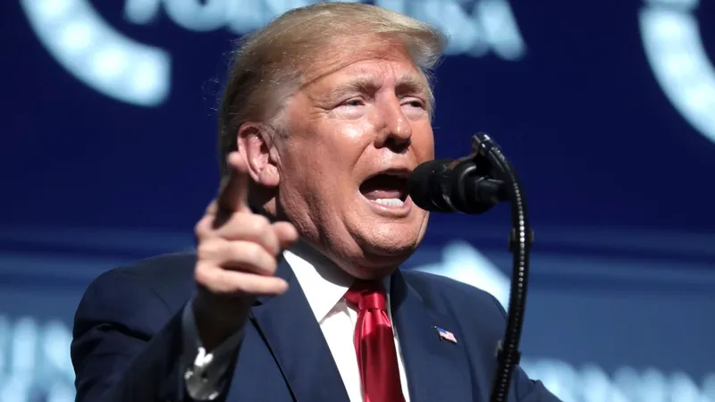 Preşedintele SUA, Donald Trump, vorbeşte la Student Action Summit, în 2019 - Foto: Flickr/Gage Skidmore