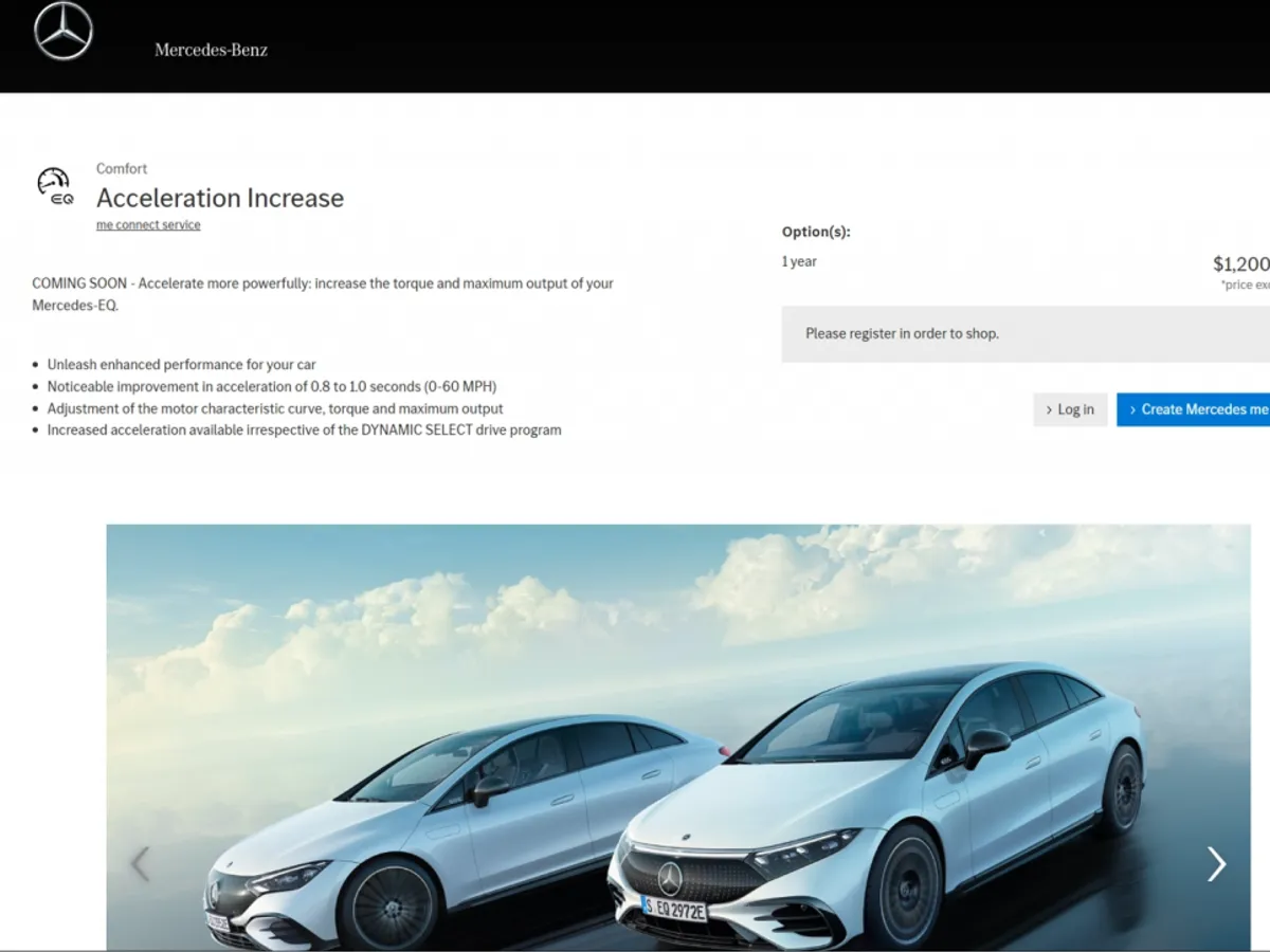 Mercedes bagă abonament de putere și viteză. / Foto: techgoing.com