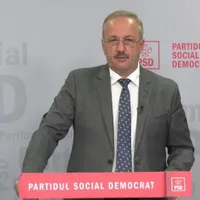 Vasile Dîncu, la conferința de presă a PSD