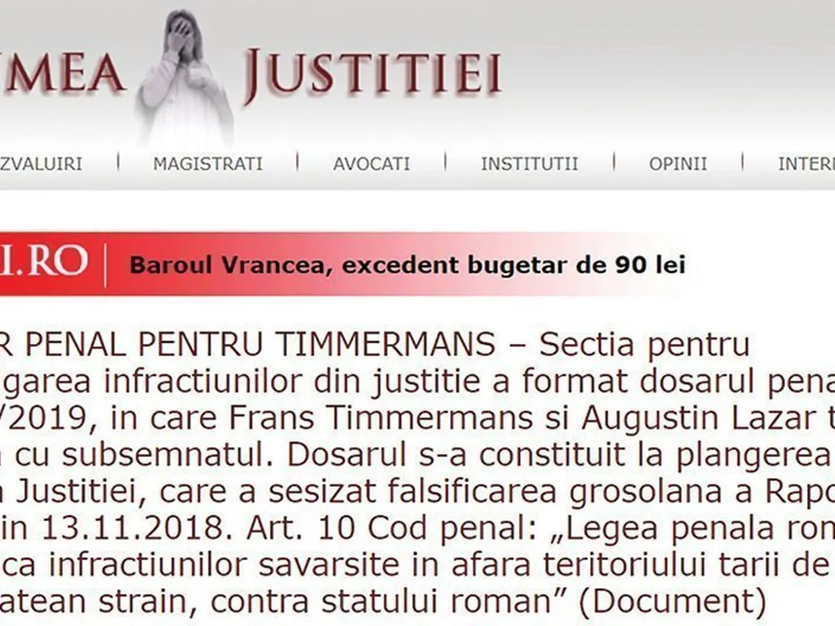 Luju face plângere pe numele unui oficial european
