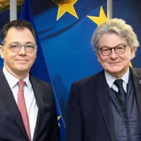 Oprea, discuţii cu Thiery Breton despre viitorul industriei de apărare din România. Ce nevoi avem - Foto: Facebook/ Radu Oprea