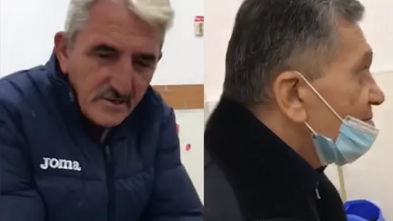 Doi consilieri locali din Mogoșoaia- Valentin Ene (PNL) şi Dinu Gheorghe (PMP), au fost filmați când amenințau în stil mafiot o consilieră de la USR Foto: captură Facebook