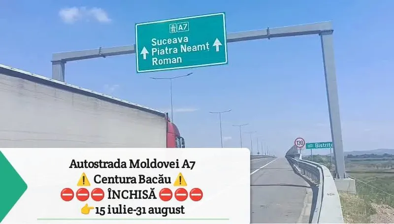 Autostradă &icirc;nchisă - Foto: Facebook