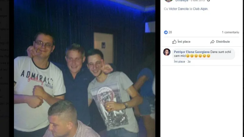 Dăncilă junior (stânga) și consilierul Ilcuș (dreapta), la chef/FOTO: Facebook.com
