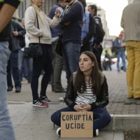 Protest în urma tragediei din Colectiv, rămasă fără răspunsuri. FOTO: Inquam Photos - Octav Ganea