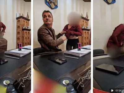 Scandal într-o comună din România: imagini cu un primar care ar agresa sexual o femeie în biroul său. Edilul spune că sunt făcute cu AI