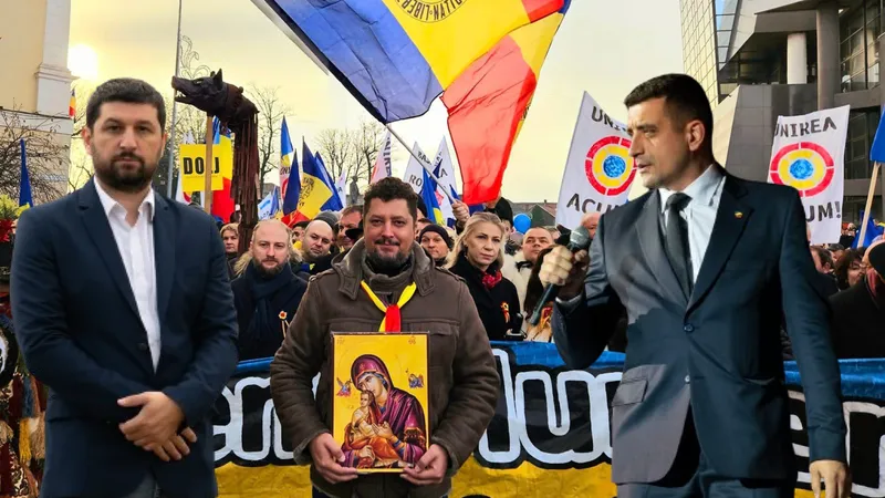 Liderii AUR, George Simion, Claudiu Târziu și Marius Lulea, anchetați pentru coruperea alegătorului - Foto: Facebook