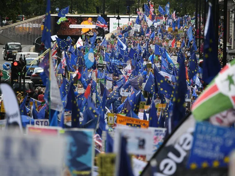 Protest anti-Brexit/FOTO: Getty