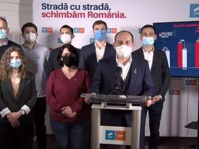 Horia Tomescu și consilierii USR/Foto: Facebook