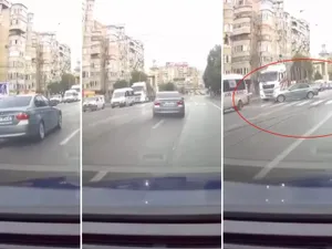 Șofer de BMW executând o manevră periculoasă în plină zi - Foto: Captură video