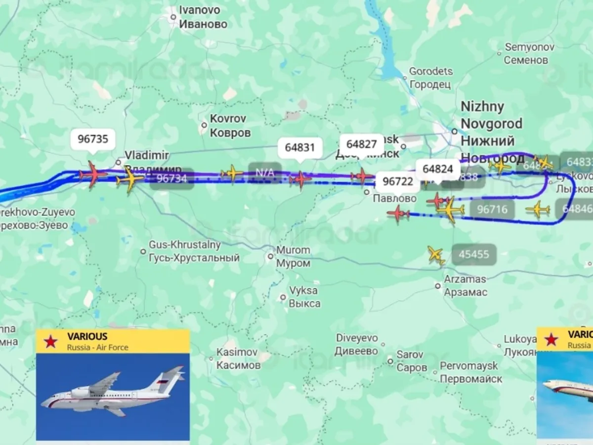 Zborurile avioanelor rusești
