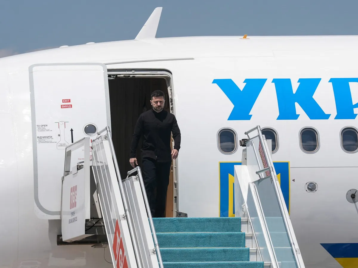 Zelenski, ținta unui lunetist racolat de ruși, pe aeroportul Rzeszów-Jasionka din Polonia - Foto: Profimedia Images (imagine cu rol ilustrativ)