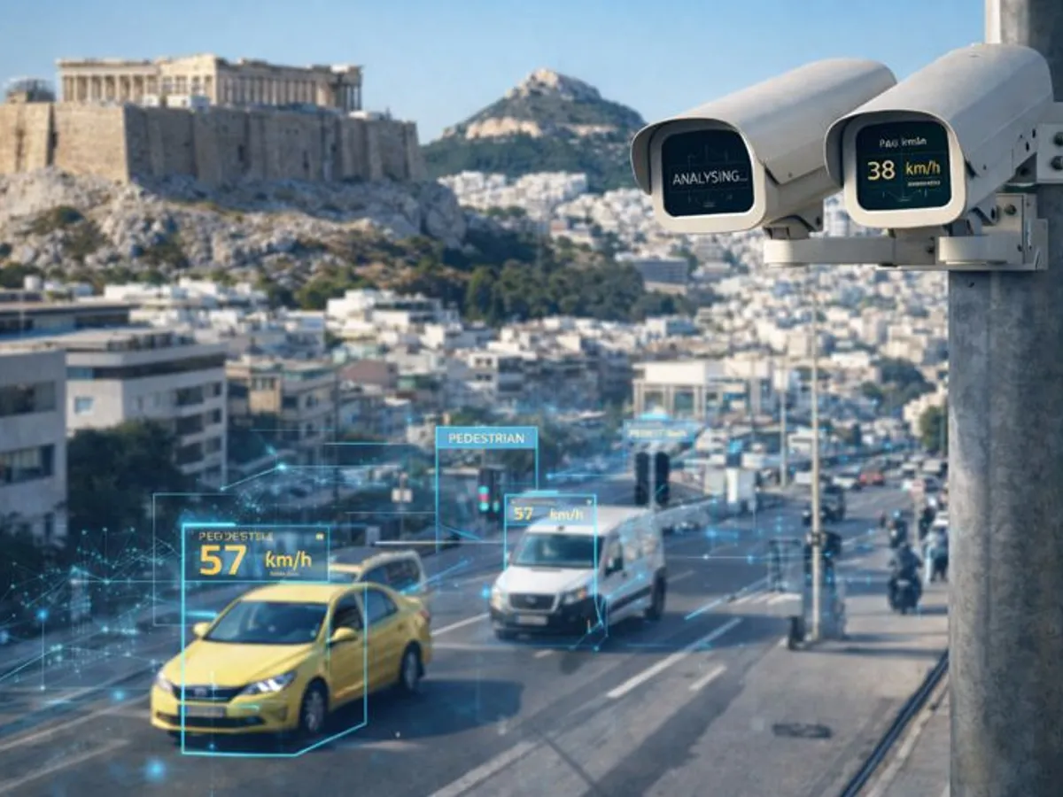 Ai fost recent cu mașina în Atena? Poți să fii printre cei 29.000 de șoferi care vor primi amendă „IA” acasă