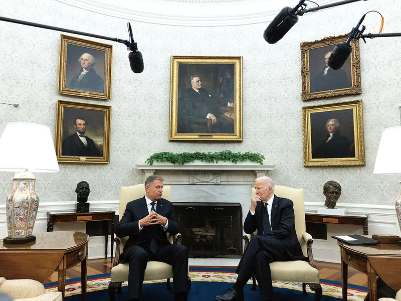 Klaus Iohannis și președintele Statelor Unite, Joe Biden, întâlnire la Casa Albă, 7 mai 2024 - Foto: Profimedia Images