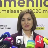 Maia Sandu în timpul briefingului de presă/FOTO: Facebook(captură)