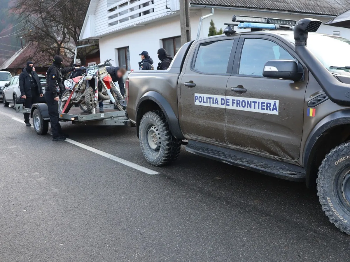 Poliția de frontieră a sechestreat motocicletele - Foto: Poliția de Frontieră