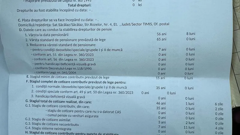 Foto: decizie pensie limită de vârstă respinsă