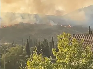 Incendii de vegetație în Corfu Foto: captură Twitter