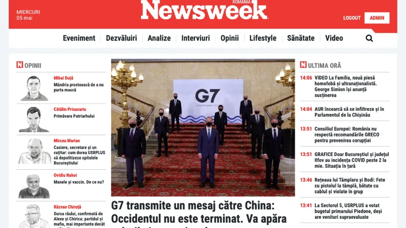 SATI: Newsweek.ro, audiență peste concurenți direcți (știri & analize) la numărul de cititori unici/FOTO: newsweek.ro