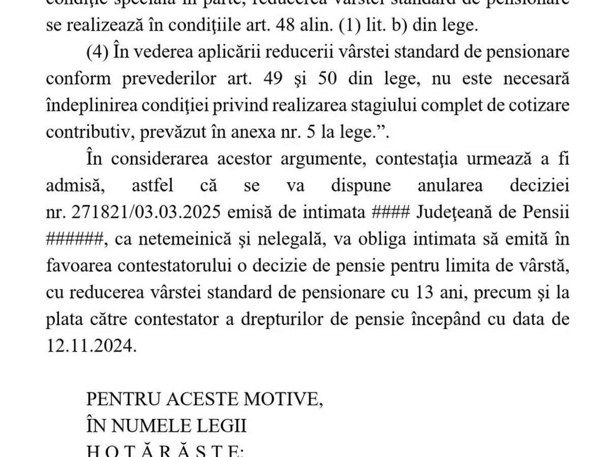 Pensionar așteptând pensia pe octombrie - Foto: just.ro