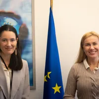 Clotilde Armand și comisarul pentru Energie, Kadri Simson- Foto: FACEBOOK