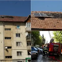 Un bărbat și-a montat singur panourile fotovoltaice pe bloc. Se putea produce o tragedie Foto: colaj foto observator