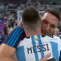VIDEO Antrenorul Argentinei, lacrimi de fericire pe umerii lui Messi după calificarea în finală - FOTO: Twitter/NickoCardoso