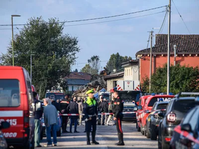 Explozie puternică în Italia. Trei frați și-au aruncat casa în aer. Trei polițiști au murit - Foto: Profimedia Images