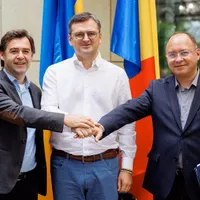 Miniștrii de externe ai R. Mioldova, Ucrainei și României (de la stânga)- Nicu Popescu/ Facebook