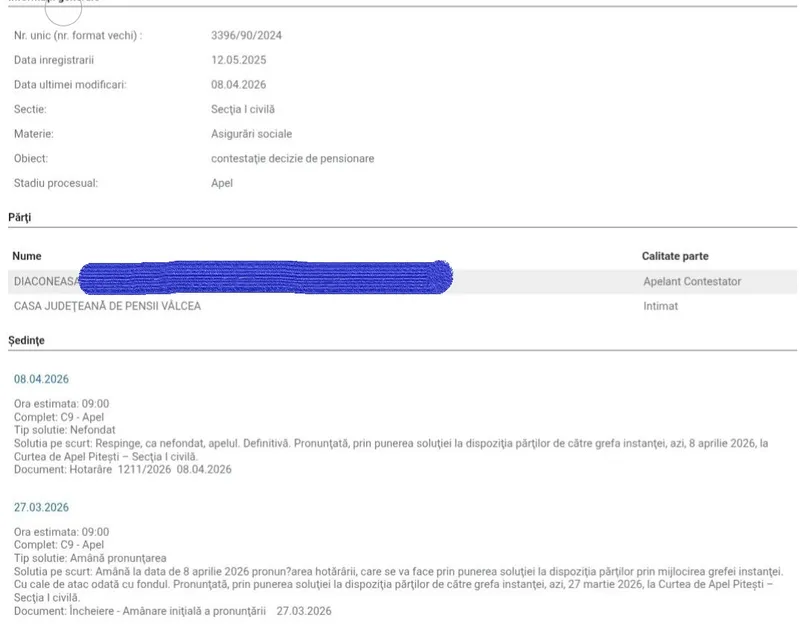 Decizie instanță - Foto: rejust.ro