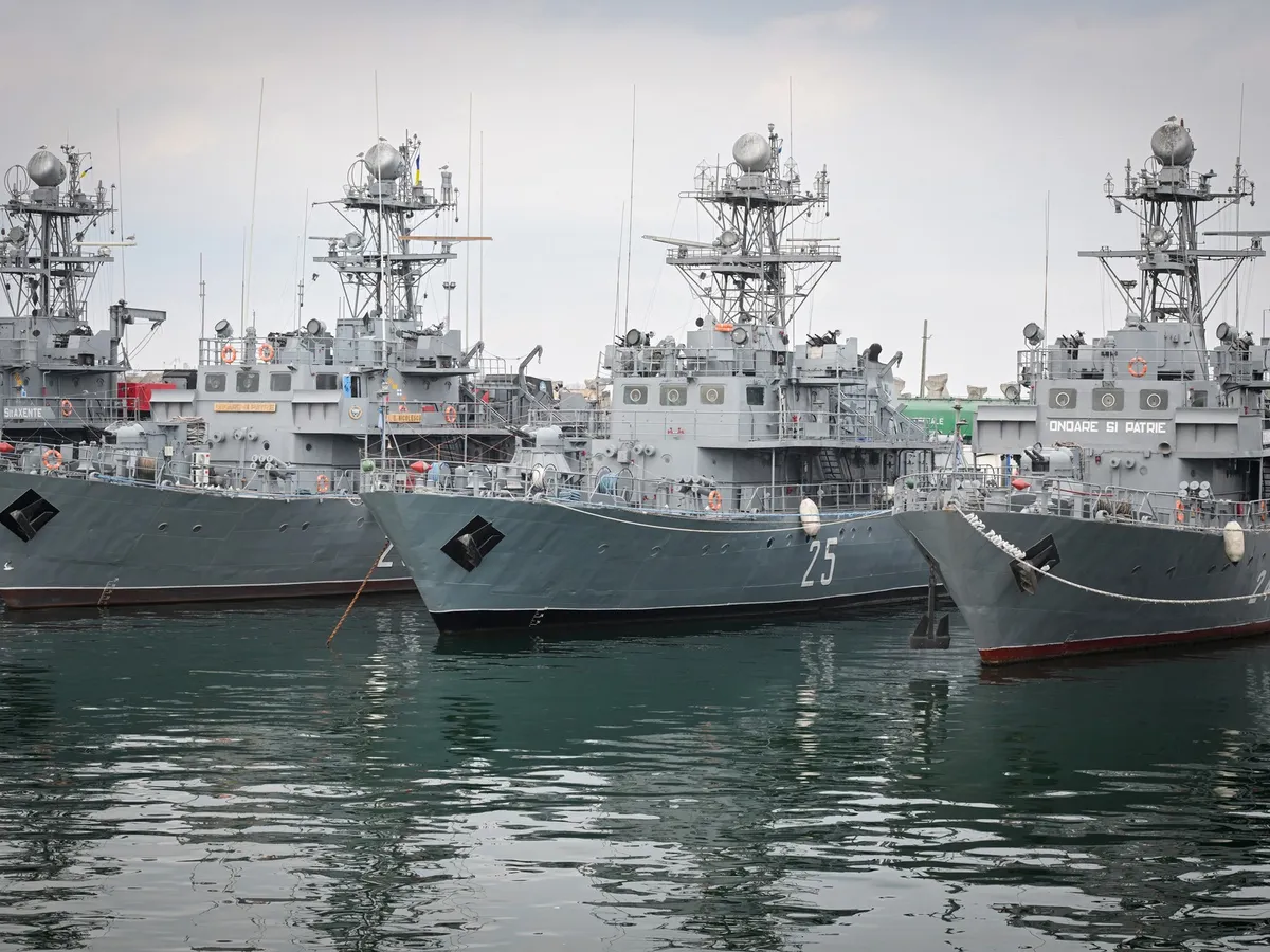 Nave militare românești în portul militar Constanța - Foto: Profimedia Images (imagine cu rol ilustrativ)