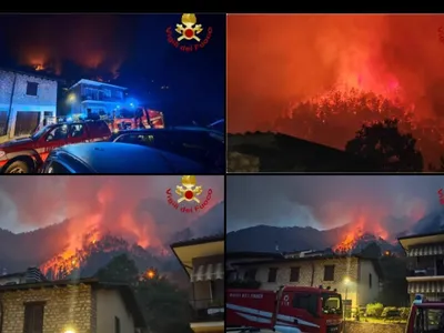 Incendii Italia - FOTO Vigili del Fuoco