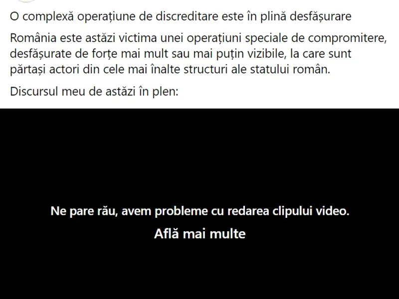 Târziu (AUR) preia discursul ActiveNews pentru a se apăra de acuzațiile de antisemitism. Captură video din discursul lui Târziu din Parlament. Sursa: Facebook