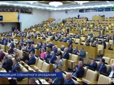 Deputaţii ruşi i-au îndeplinit dorința lui Putin. Au votat Rusia să iasă din tratatul nuclear TICEN - Foto: captură video