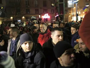 Klaus Iohannis a participat la protestul împotriva OUG privind grațierea și amnistia, duminică, 22 ianuarie 2017 - Foto: INQUAM PHOTOS/ Octav Ganea