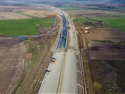 Construcție autostradă - Foto: Facebook/ Pro Infrastructura