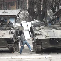 Violențele  de la Mitrovica de pe 17 martie 2008 au fost cele mai dure după declararea independenței Kosovo, o lună mai devreme