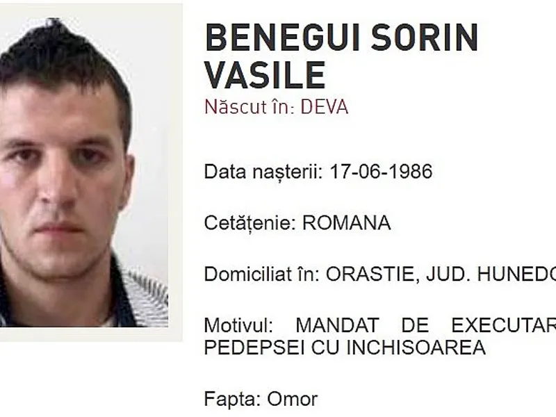 Vasile Benegui Foto: Poliția Română