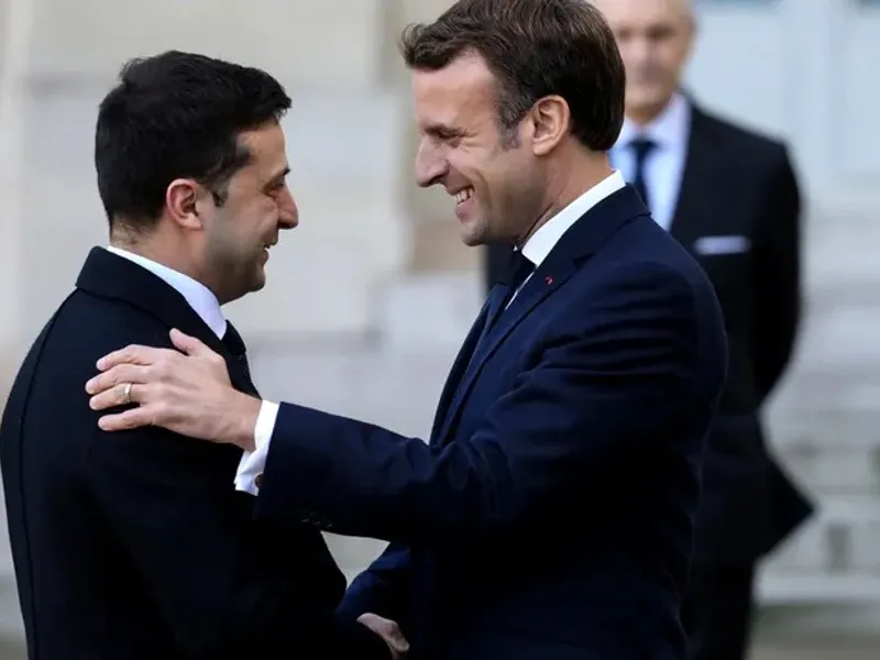 Emmanuel Macron propune Ucrainei să intre într-o primă fază în comunitatea politică europeană, pentru că aderarea la UE ar putea dura mai mult de 15 ani - Foto: Profimedia Images