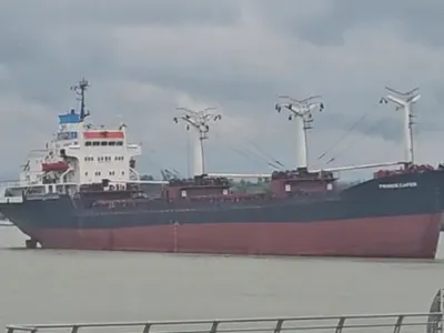 VIDEO. Accident naval la Tulcea: un vapor sub pavilion Panama a lovit pontonul de pasageri.