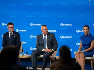 Președintele PNL, Nicolae Ciucă a participat la conferința Globsec, cea mai mare conferință pe securitate și apărare din Europa Centrală și de Est Foto: Facebook