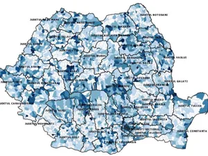 Harta incidenței cazurilor de coronavrus. Sursa: INSP