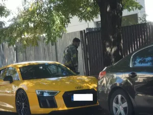 Șumi Jr. a primit de la Marius Șumudică un Audi R8 de peste 200.000 €. / Foto: cancan.ro