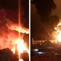 Explozii devastatoare la Rafinăria Rosneft din Krasnodar după un atac cu drone ucrainene - Foto: X/ @ukraine_map