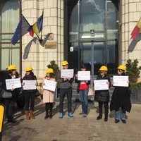 Protestul "Dăruiește viața" la Finanțe/FOTO: Facebook.com