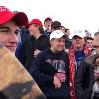 Nick Sandmann în celebra sa confruntare cu un nativ american, în 2019 Foto: Captură video