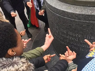 Monumentul victimelor comunismului, vandalizat